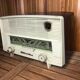 Old radio atlantic bakelite white & bordeaux red vintage #a533