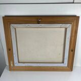 Tableau décoratif vintage représentant une nature morte florale, signé Frederik.