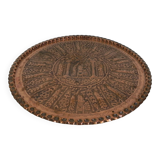 Copper tray, diameter 63.5 cm