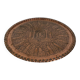 Copper tray, diameter 63.5 cm