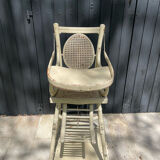 Vintage baby high chair from the late 19th and early 20th centuries