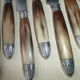 Box of 12 old table knives and 12 cheese knives Superior cutlery AB