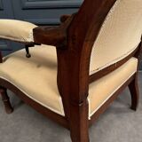 Voltaire armchair with 19th century mahogany system