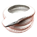 Planter / Decorative pot Snake shape White ceramic