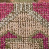 3x10 Pink & Cream Turkish Vintage Runner Rug, 100x317Cm