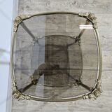 Brass side table, France, 1950s.