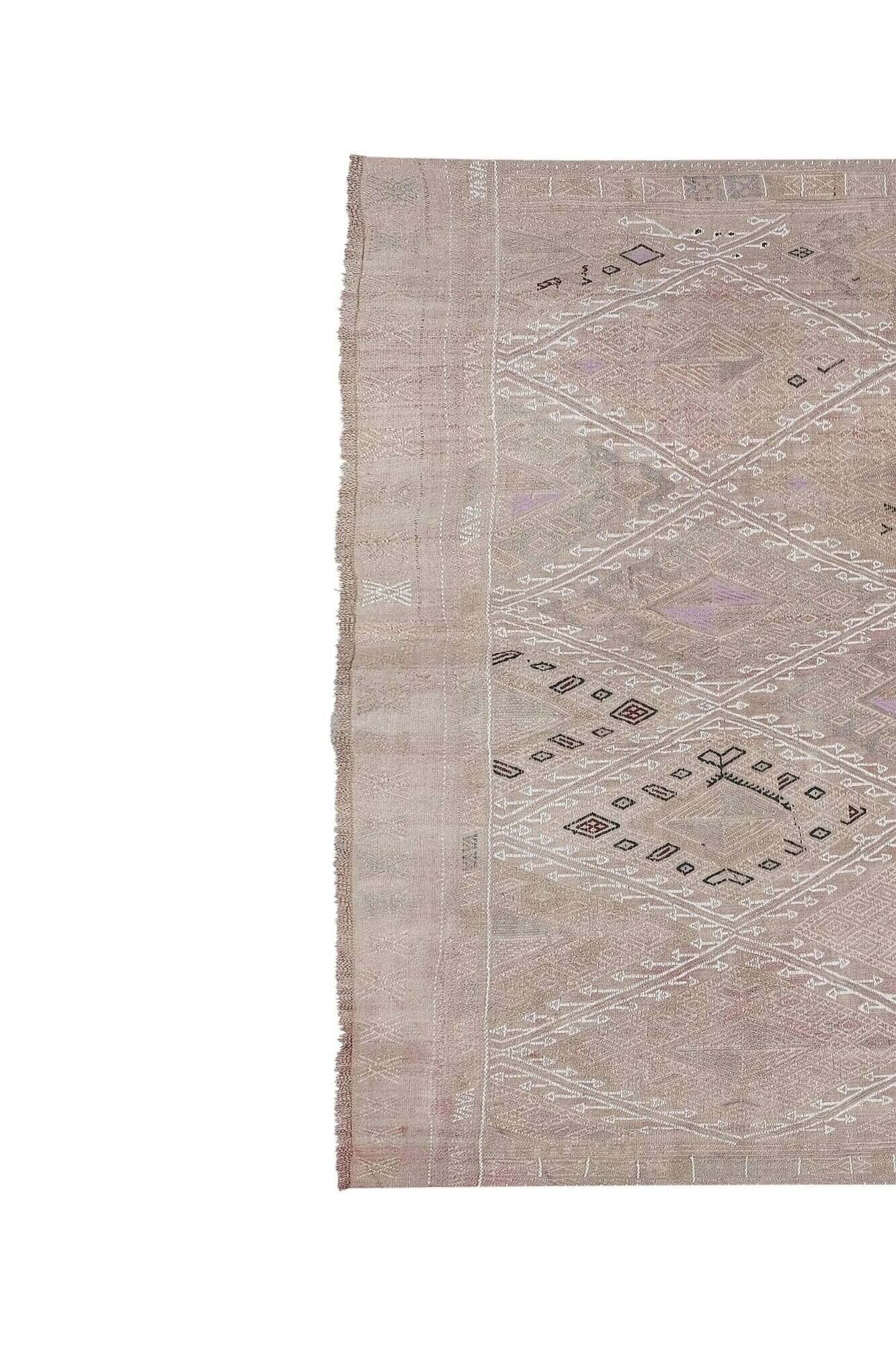 Vintage Turkish kilim, handwoven, 157x222 cm.