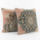 Set of 2 vintage Turkish cushion covers 51x51 cm