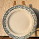 Assiette plate St Amand 4014 décor bleu vert