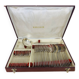 Ercuis cutlery set Cambodia model silver metal