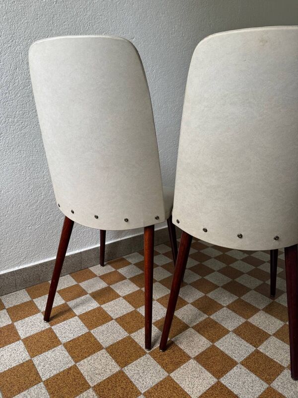 2 chaises tonneau Baumann années 60