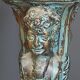 Antique ceramic column faux bronze