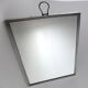 Classic hanging silver mirror massif early 20th - 22 x 29 cm