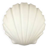 Shell-Shaped Opaline Glass Wall Light from Limburg, Germany, 1970s