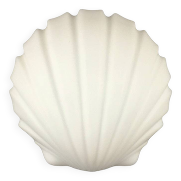 Shell-Shaped Opaline Glass Wall Light from Limburg, Germany, 1970s