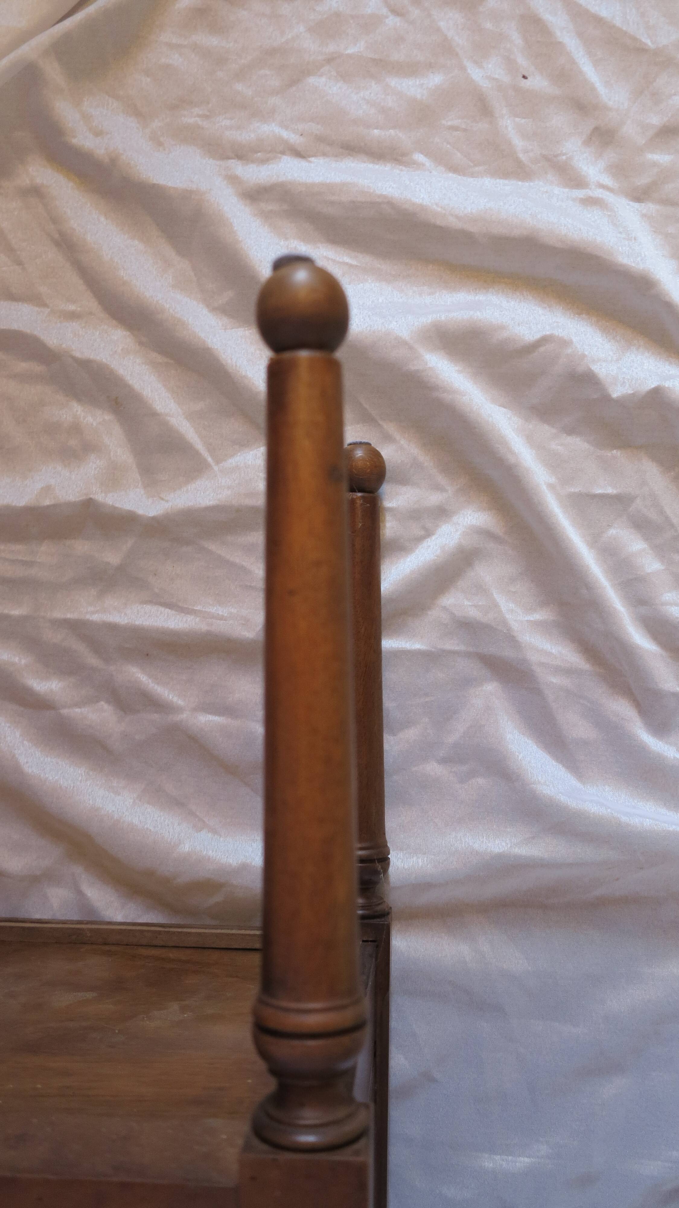 Nightstand walnut with marble top