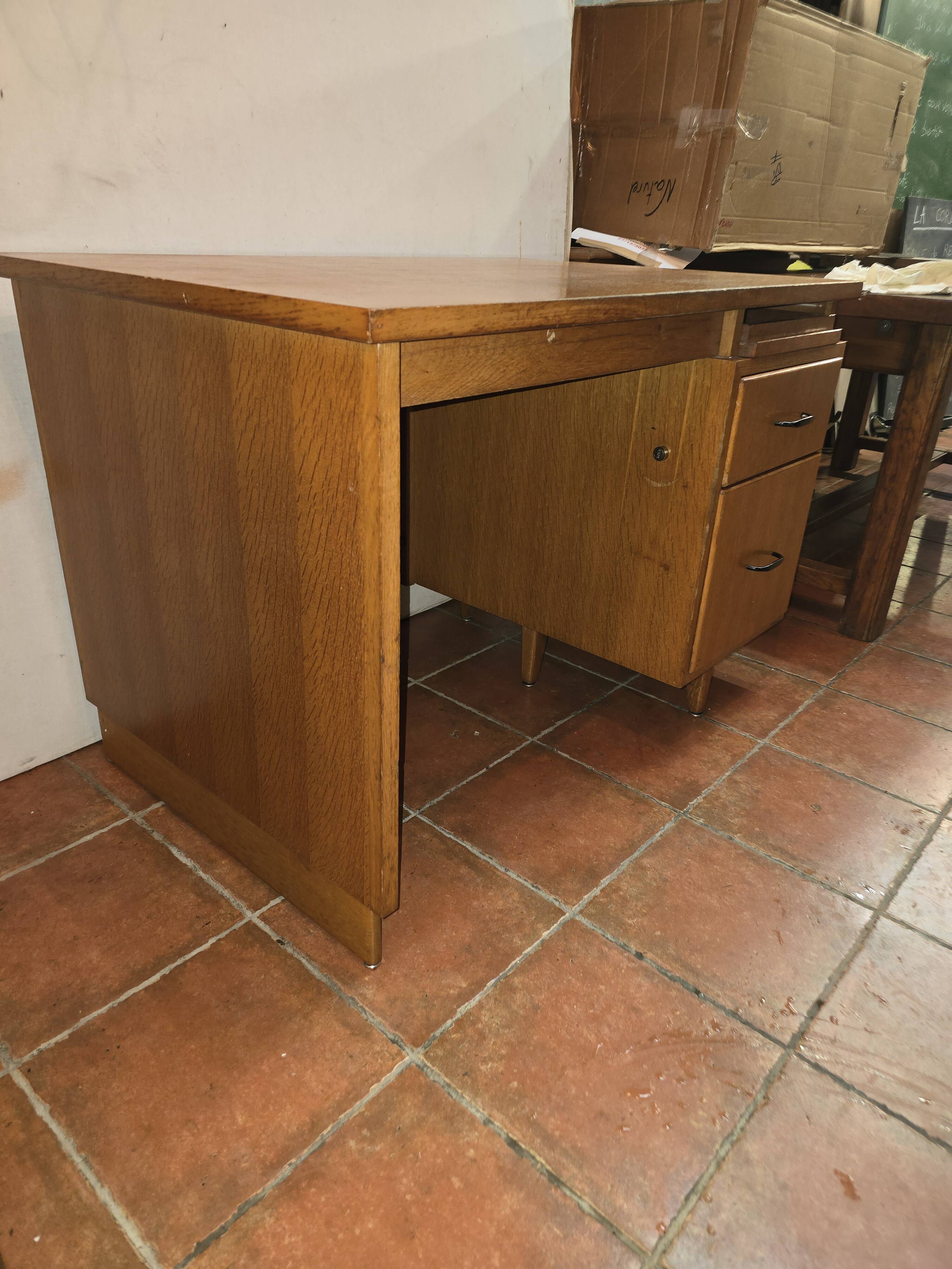 1960s Burwood Oak Desk