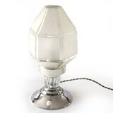 Art Deco lamp with faceted glass