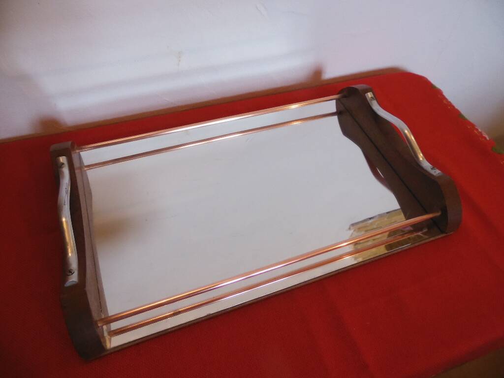 Vintage mirror tray