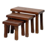Brutalist nesting tables