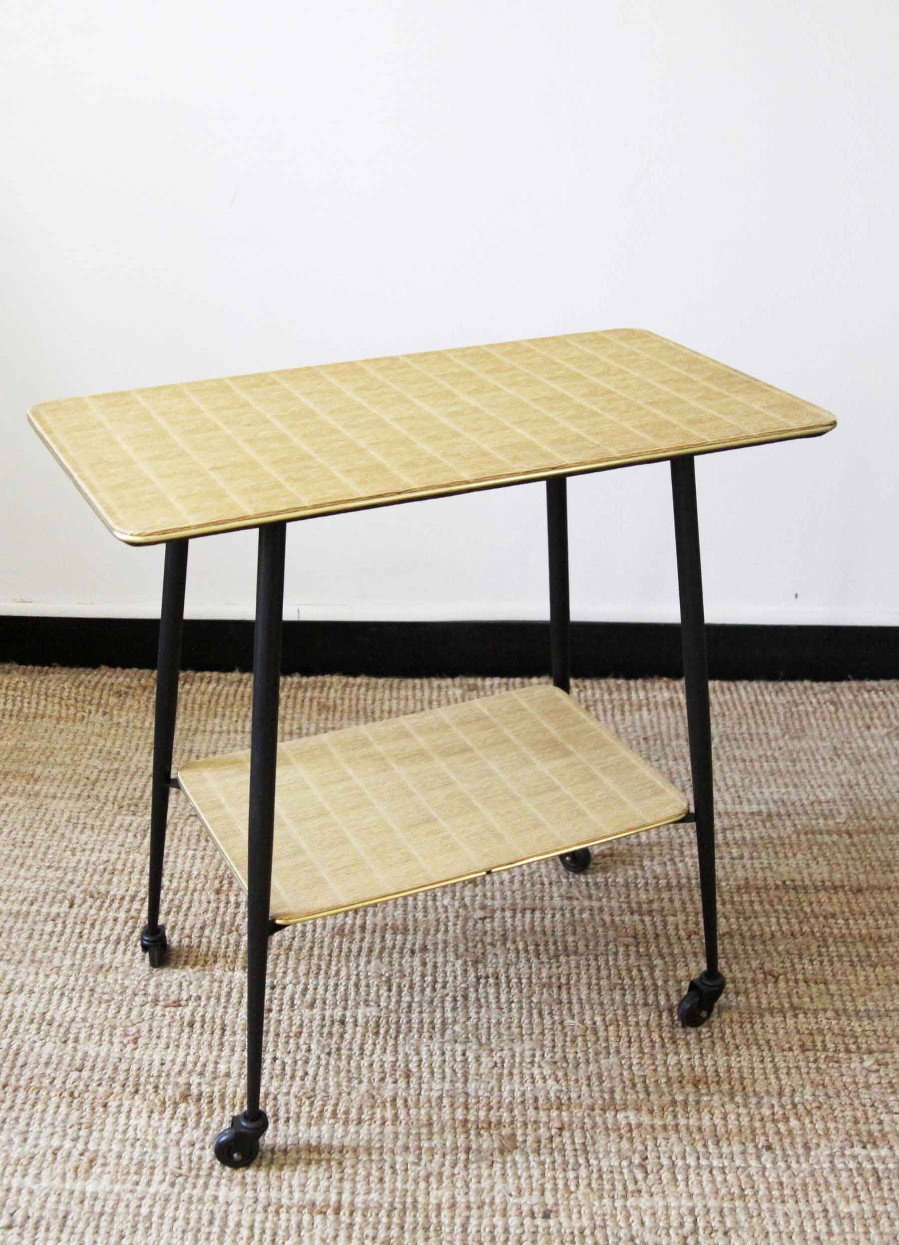 Vintage and chic trolley on wheels