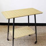 Vintage and chic trolley on wheels