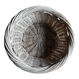 Woven wicker basket