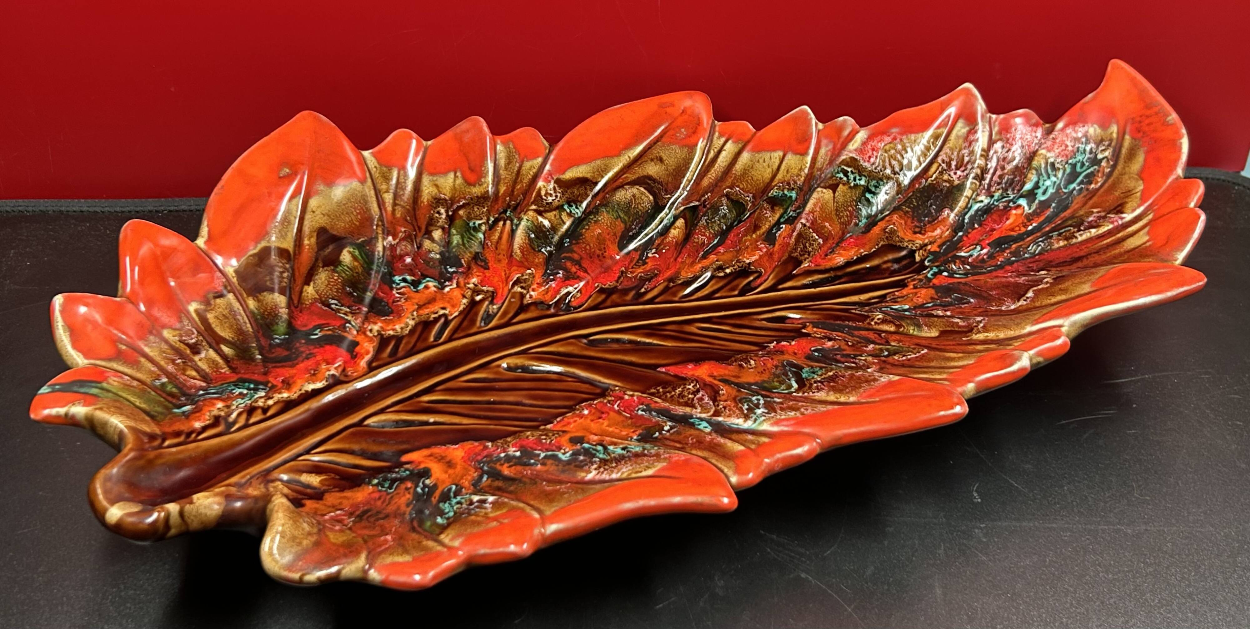 Large ceramic dish 1950s/60s vintage Vallauris