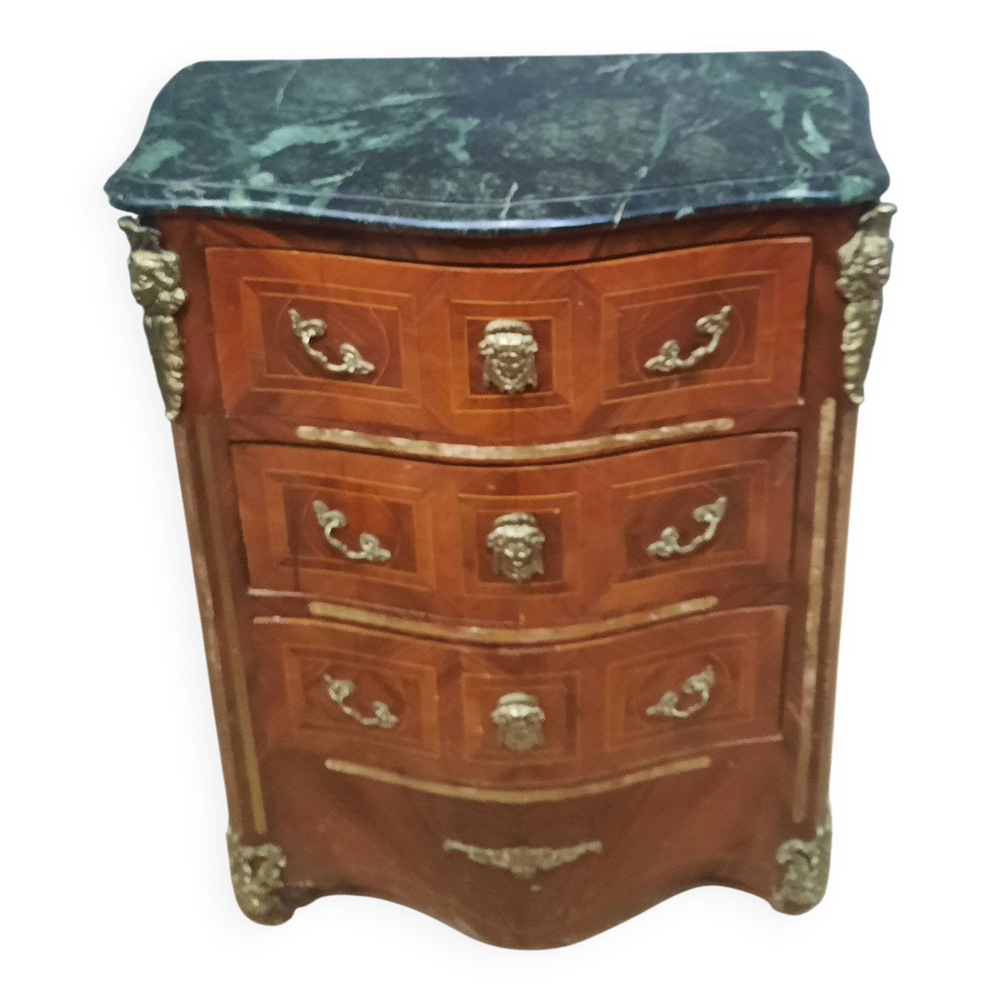 Louis XIV style marquetry chest of drawers