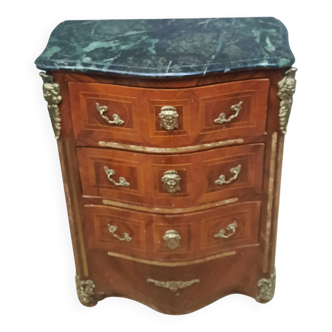 Louis XIV style marquetry chest of drawers