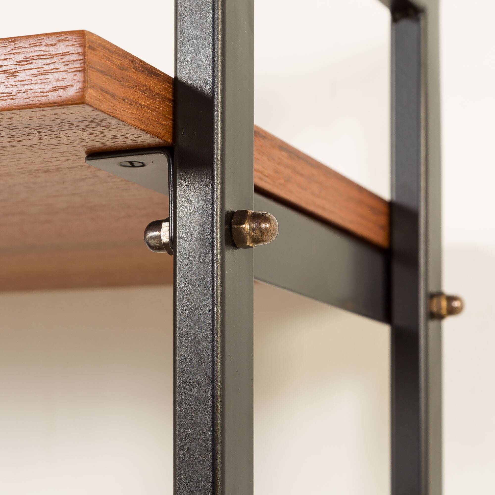 Italian free standing shelving unit or room divider in teak, 1970s