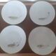 lot de 4 assiettes à poisson en porcelaine bavaria hutschenreuther