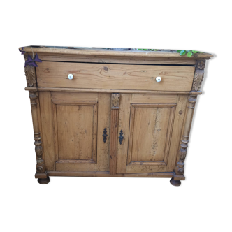 English sideboard in old solid pine
