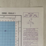 Map Bastia Cap Corse 1981