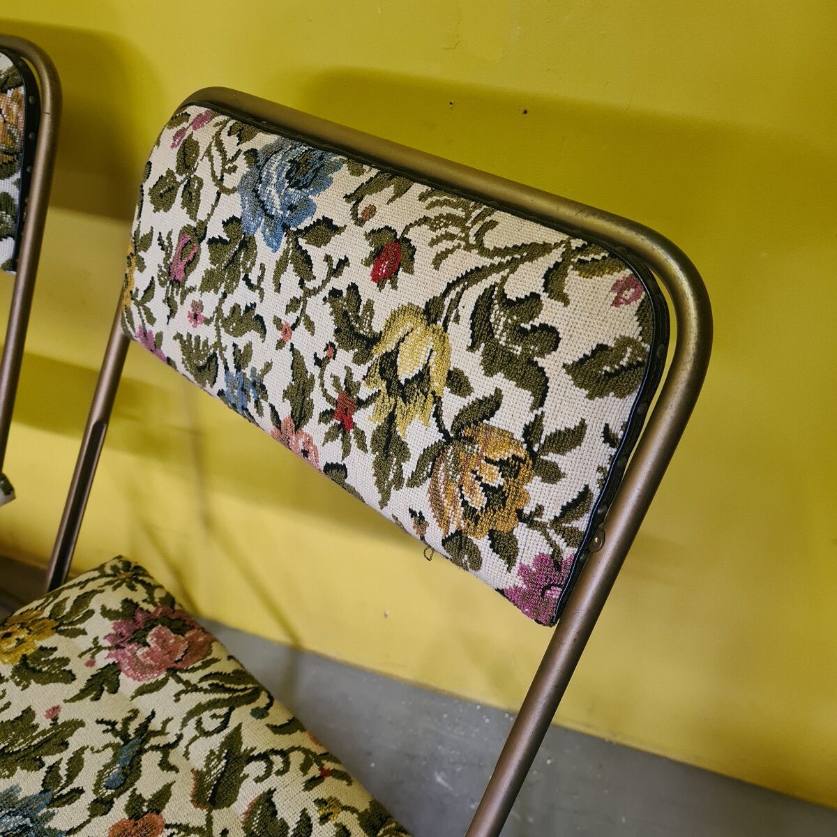 Vintage French Lafuma Chantazur Folding Chairs, from the 1960s.