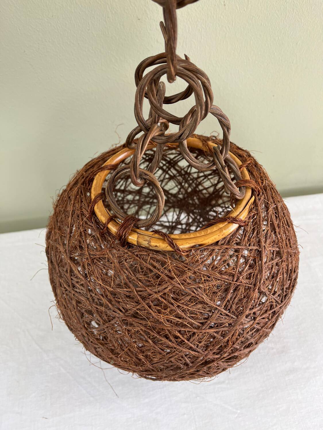 Vintage ball pendant light