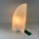 Vintage Fabbian Italy Passarola Lamp Murano Marble Glass Rare Chevron