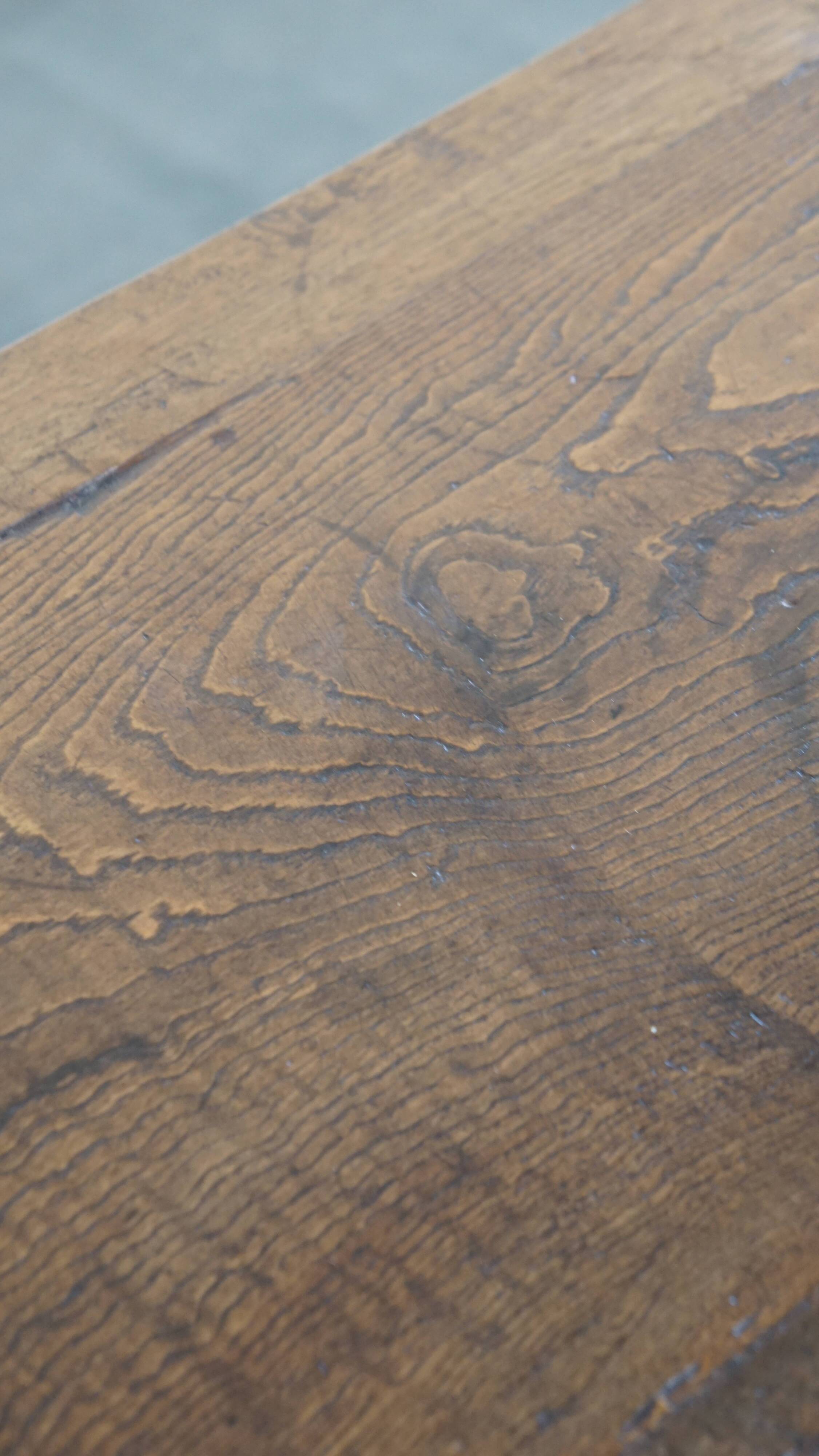 Antique Southern European Chestnut Coffee Table from the 18th Century