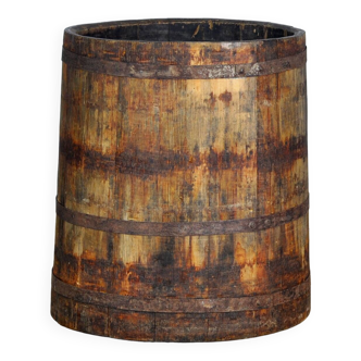 Oak Barrel/Planter, Circa 1920's