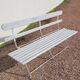 Folding garden bench in iron and old wood - 1950s