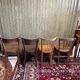 Set 4 vintage mismatched bistro chairs 50