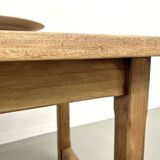 Small old farmhouse table with square legs