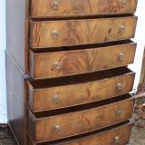 Mahogany chest on chest