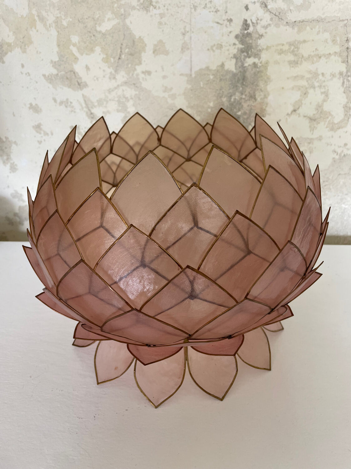 Abas-jour en nacre vintage