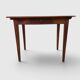 Petite table de ferme rustique en bois massif – Fin XIXe / Début XXe