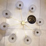 8-branch Italian design 60s chandelier