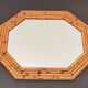87 x 72 - Large octagonal bamboo wood rattan mirror