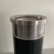 Set of 2 chrome floor ashtrays, 1960s, Germany