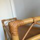 Shelf library in rattan, wood and bamboo vintage