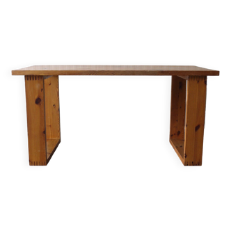 Pine Dining Table by Ate Van Apeldoorn for Houtwerk Hattem, 1970s